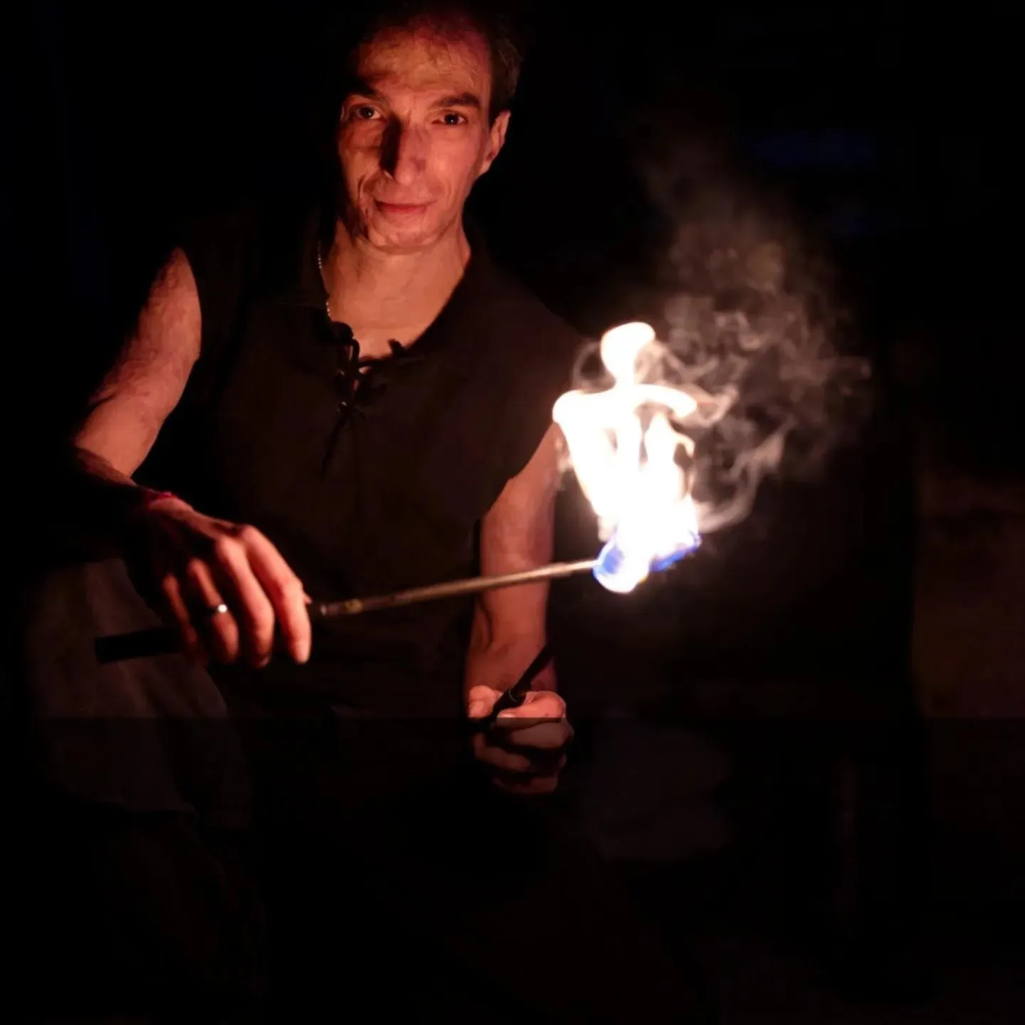 Grégory Montagna, cracheur de feu